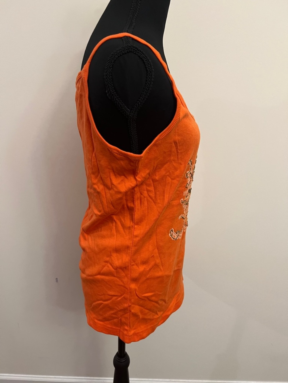 Tommy Hilfiger Orange Embellished Scoop-Neck Camisole - Picture 6 of 7